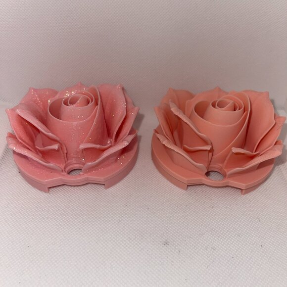 3D Rose Tumbler Topper that fit the new Barbie x Stanley 80s Peaches n Cream lid - Picture 3 of 6